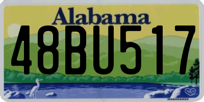 AL license plate 48BU517