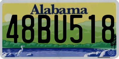 AL license plate 48BU518