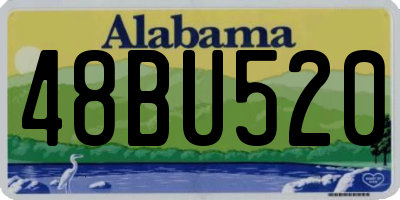 AL license plate 48BU520