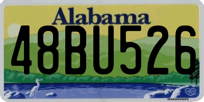 AL license plate 48BU526