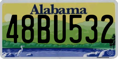 AL license plate 48BU532