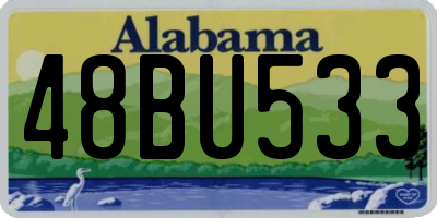AL license plate 48BU533
