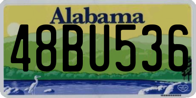 AL license plate 48BU536
