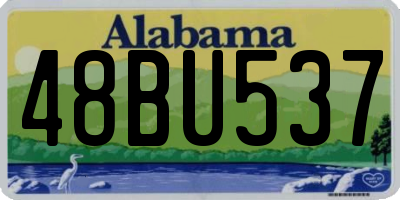AL license plate 48BU537