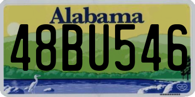 AL license plate 48BU546