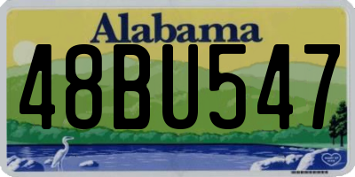 AL license plate 48BU547