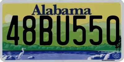 AL license plate 48BU550