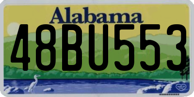 AL license plate 48BU553