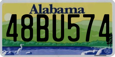 AL license plate 48BU574