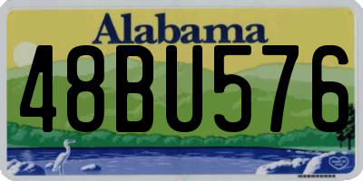 AL license plate 48BU576