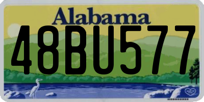 AL license plate 48BU577