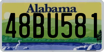AL license plate 48BU581