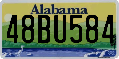 AL license plate 48BU584