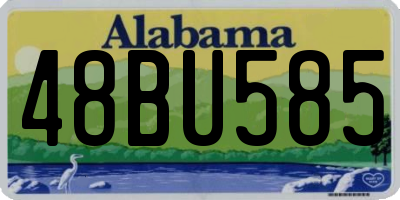 AL license plate 48BU585