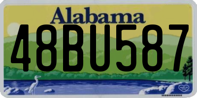 AL license plate 48BU587