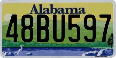 AL license plate 48BU597