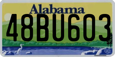 AL license plate 48BU603