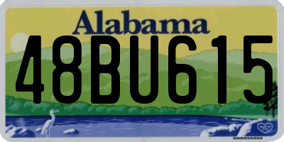 AL license plate 48BU615