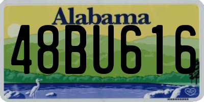 AL license plate 48BU616