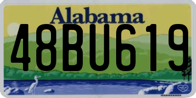AL license plate 48BU619