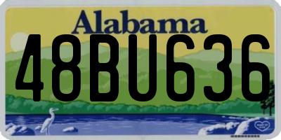 AL license plate 48BU636