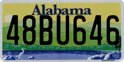 AL license plate 48BU646