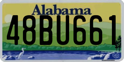 AL license plate 48BU661