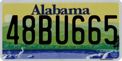 AL license plate 48BU665