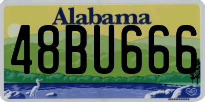 AL license plate 48BU666