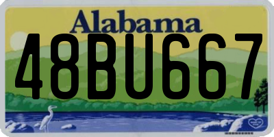 AL license plate 48BU667