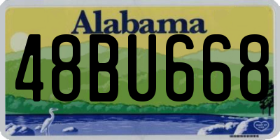 AL license plate 48BU668