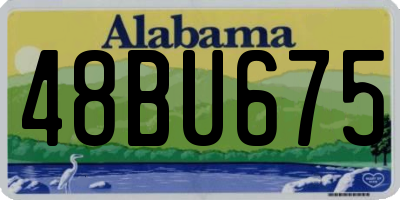 AL license plate 48BU675