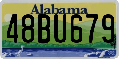 AL license plate 48BU679