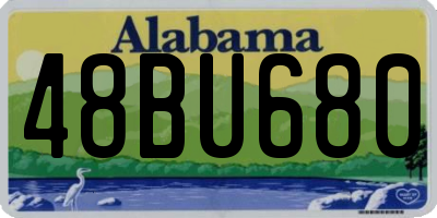 AL license plate 48BU680