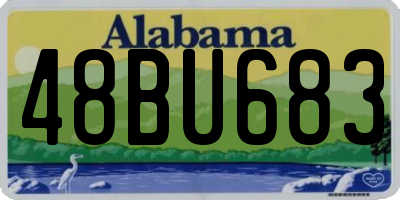 AL license plate 48BU683