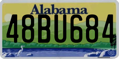 AL license plate 48BU684