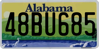 AL license plate 48BU685