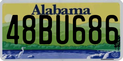 AL license plate 48BU686