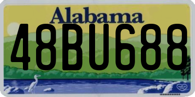 AL license plate 48BU688