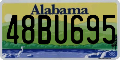 AL license plate 48BU695