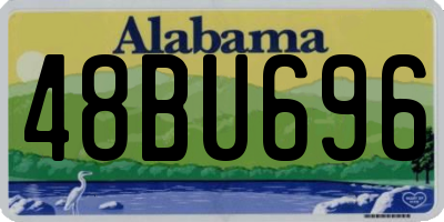 AL license plate 48BU696