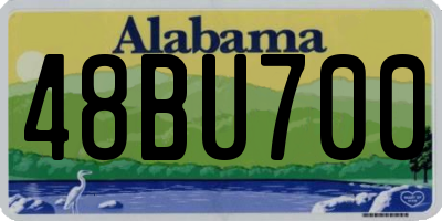 AL license plate 48BU700