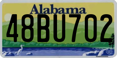 AL license plate 48BU702