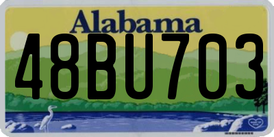 AL license plate 48BU703