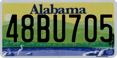 AL license plate 48BU705