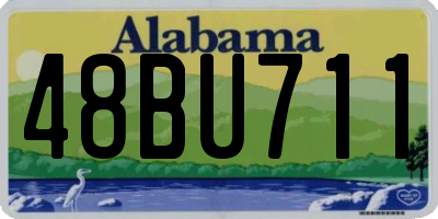 AL license plate 48BU711
