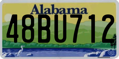AL license plate 48BU712