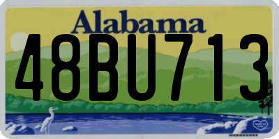 AL license plate 48BU713