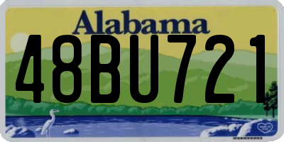 AL license plate 48BU721