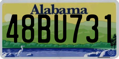 AL license plate 48BU731
